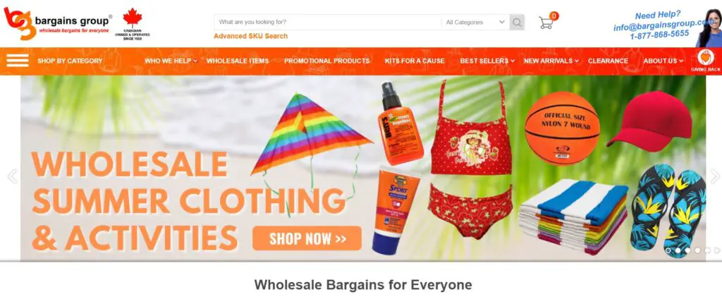 Canadian Wholesale Supplier Bargains Group