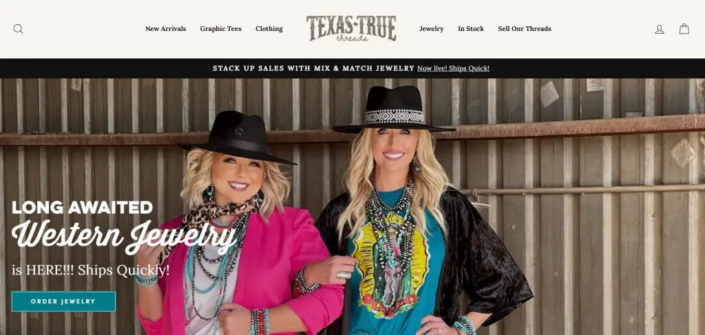 Texas True Threads US made western clothing wholesale