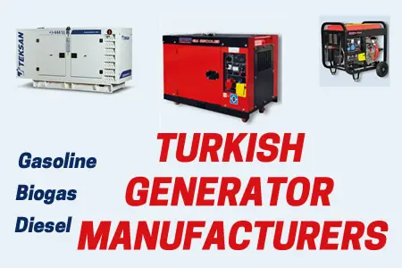 Generator manufacturers in Turkey list