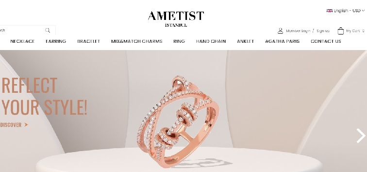 Ametist イスタンブールのジュエリーをオンラインで購入する