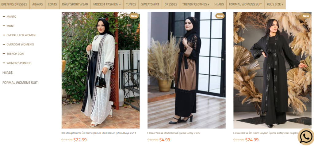abaya klänningar onlinebutik Turkiet
