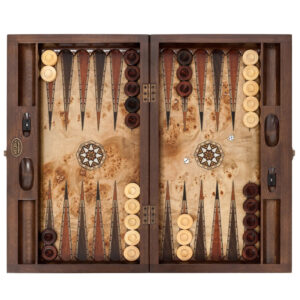 Ensemble de Backgammon turc fait à la main modèle King par Helena