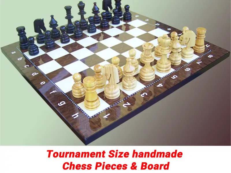 4.92 инча Дървени шахматни фигури King Height
