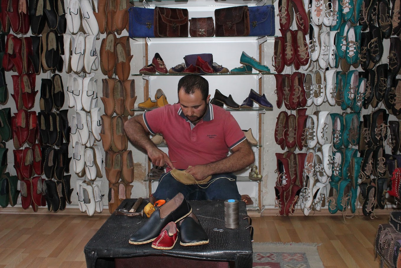 Türkische jemenitische Schuhe als Souvenirs