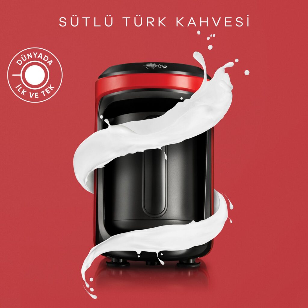 Karaca Hatir Hups turkisk kaffebryggare Milky Turkish coffee