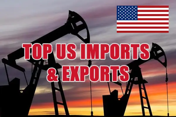 Топ внос и износ на САЩ 2022