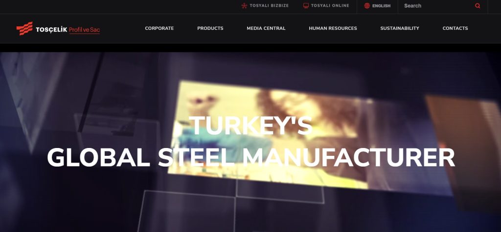 Toscelik Stahlhersteller Türkei