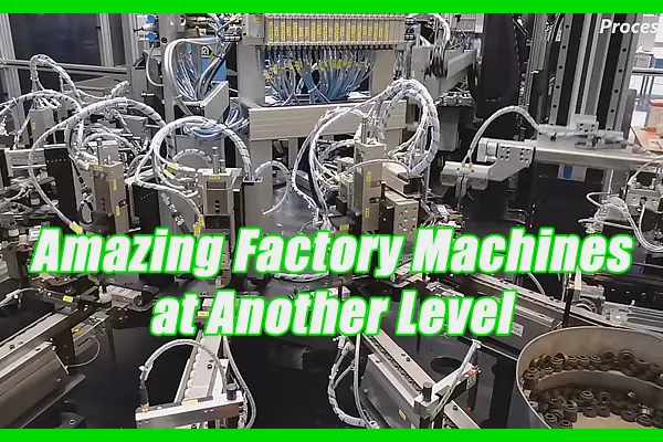 erstaunliche Fabrikmaschinen auf einer anderen Ebene