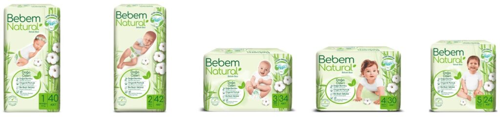 Tyrkisk fremstillede babybleer bebem naturlige