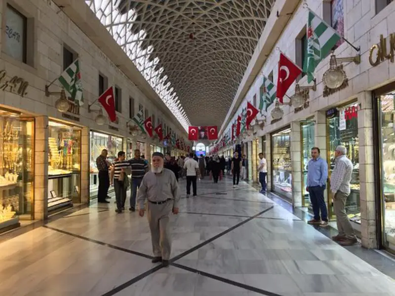Bursa Grand Bazaar i Turkiet