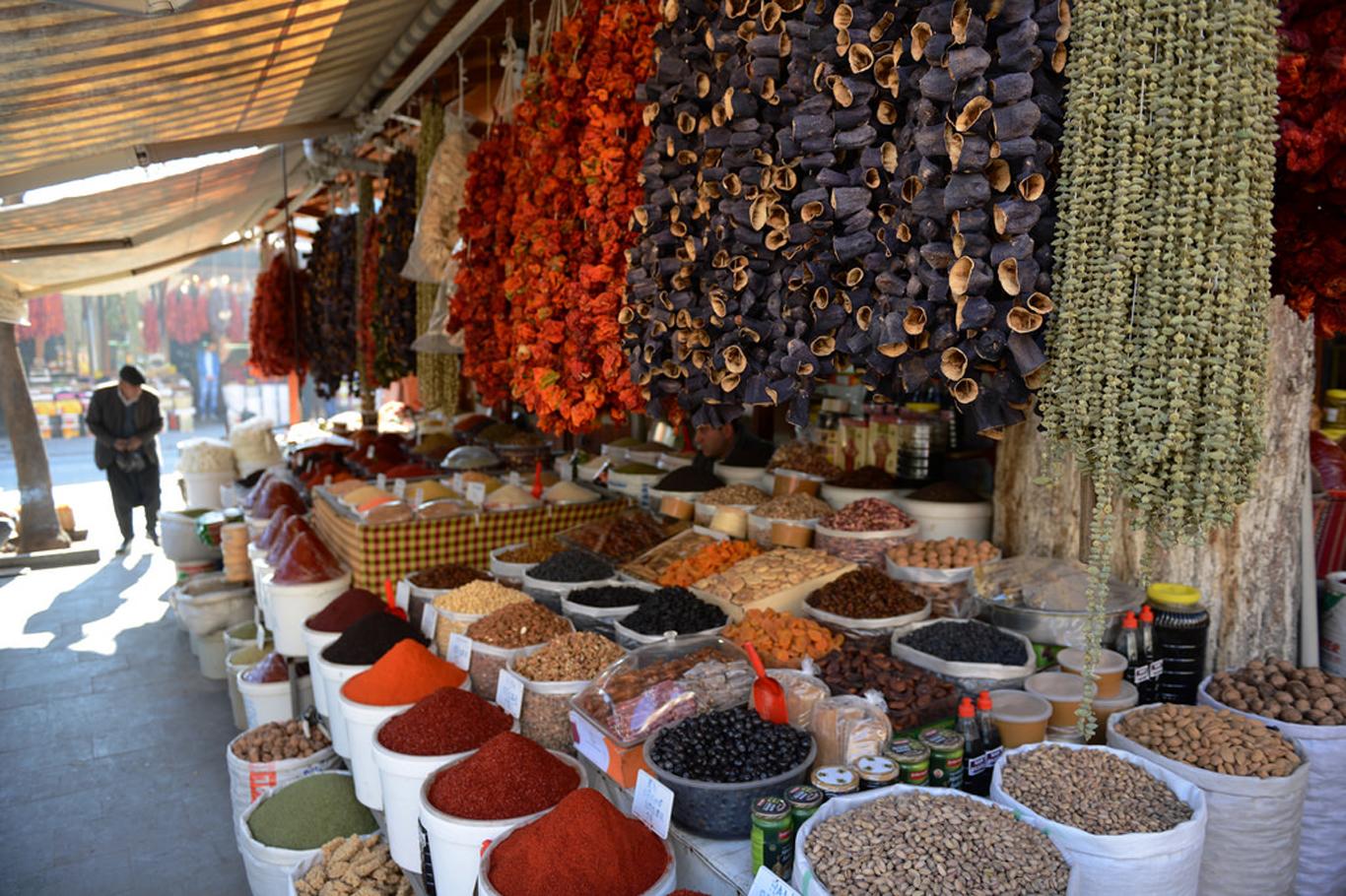 Bazar d'Almaci dans la ville de Gaziantep en Turquie