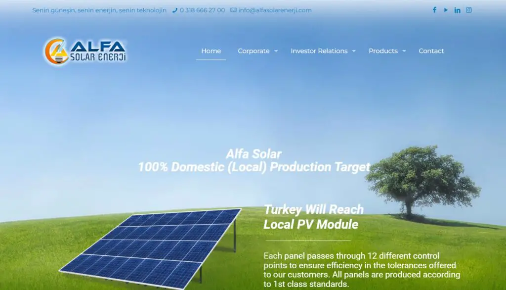 Turkish Solar Panel Manufacturers top 10 7