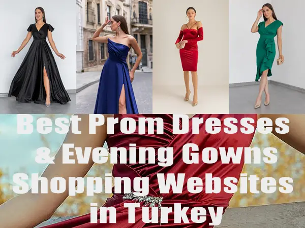 Bästa turkiska webbplatser för shopping av balklänningar och aftonklänningar